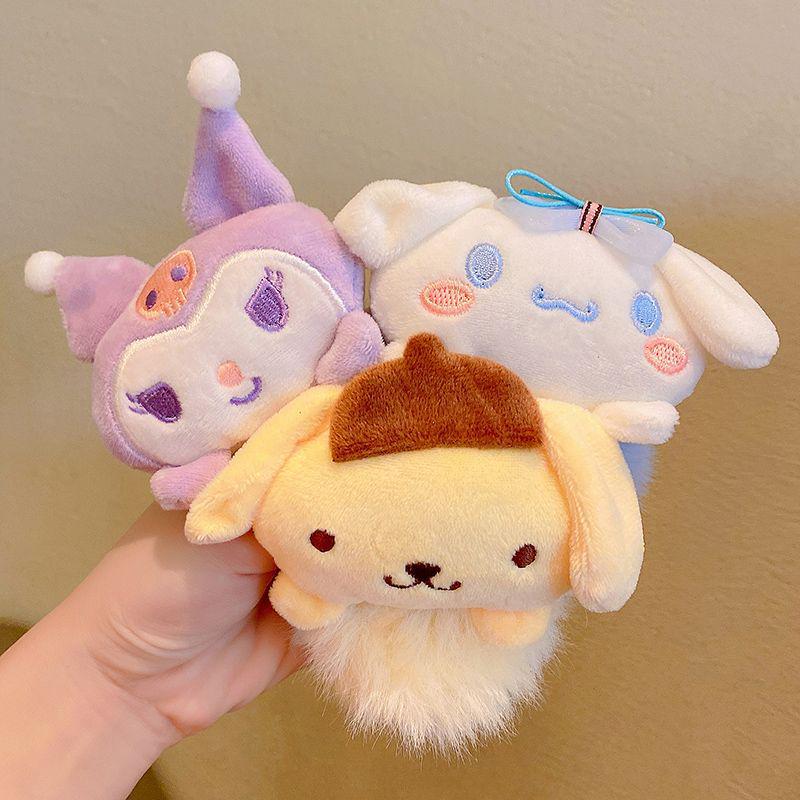 Sanrio Cinnamoroll, Melody & Kuromi Cute Plush Hair Ties for Kids