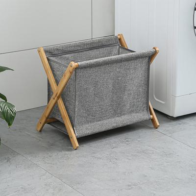 X-shape Collapsible Laundry Hamper Fabric Washing Clothes Book Basket for Household