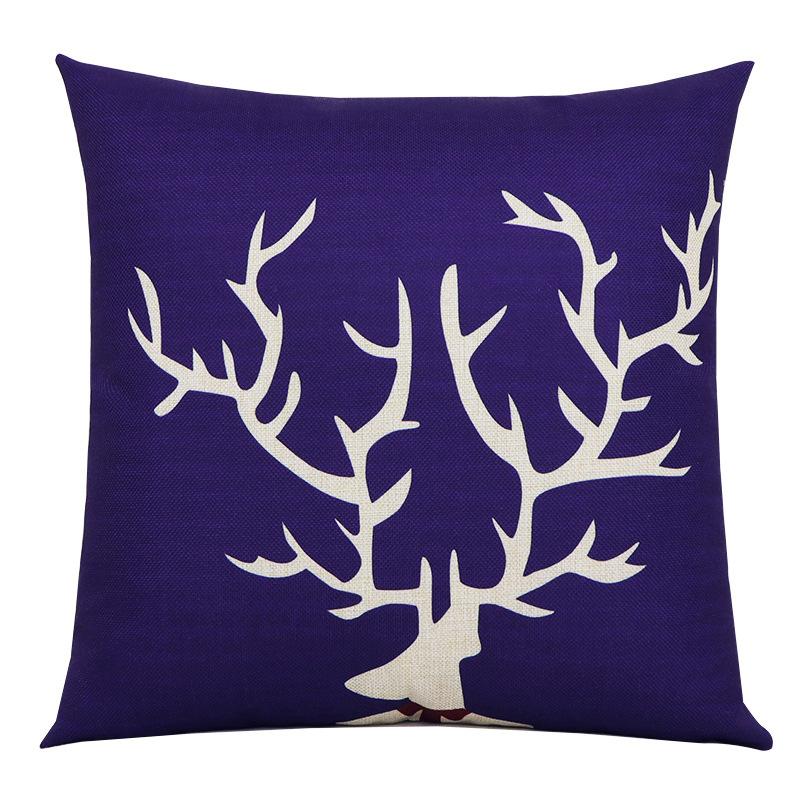 Pillow Cushion Office Waist Pillow Car Sofa Living Room Seat Lumbar Cushion Nordic Style Cotton Linen Square Pillow
