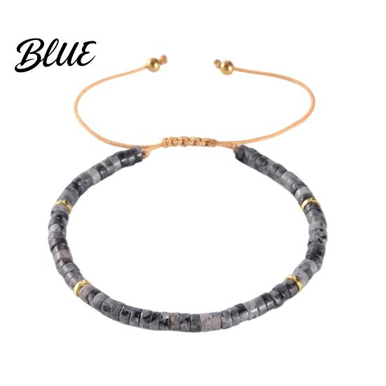 Daily Wear Bracelet Women Adjustable Length Natural Stone Beads Stackable