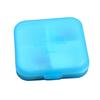 Travel Medicine Organizer Plastic Portable Mini Daily Medicine Case Capsules Container with 4