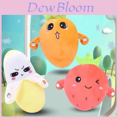 Interactive Fruit Rhythm Piano Toy With Plush Material 16x8x18cm Flashing Lights And Music