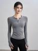 2025 Autumn Women's Slimming Quick-Dry Long Sleeve Yoga Top for Fitness and Pilates