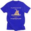 Male Im Going To Let God Fix It Funny Cat T Shirts Streetwear Short Sleeves Pure Cotton Colthing Casual Design Graphic Tee Tops