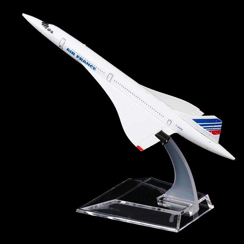 1:400 Scale Concorde Air France Airplane Model, France Airline Alloy Diecast Plane Model Toys Collection Home Decor Miniatures