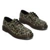 Dr. Martens Kožené módní ležérní boty s leopardím potiskem, nízké, unisex, khaki-zelená 27686384
