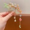 Tassel Flower Hair Comb Fan Chinese Style Hair Stick Children's Hairpin  Girl Hair Accessories