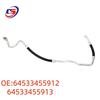 BMW E83 air conditioning pipe fittings: 64533455912, 64533455913.