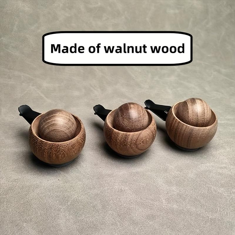Handmade Car Air Freshener Diffuser - Natural Black Walnut Wood Scented Diffuser with Elegant Design, No Fragrance, for Car Interior, Home, Office