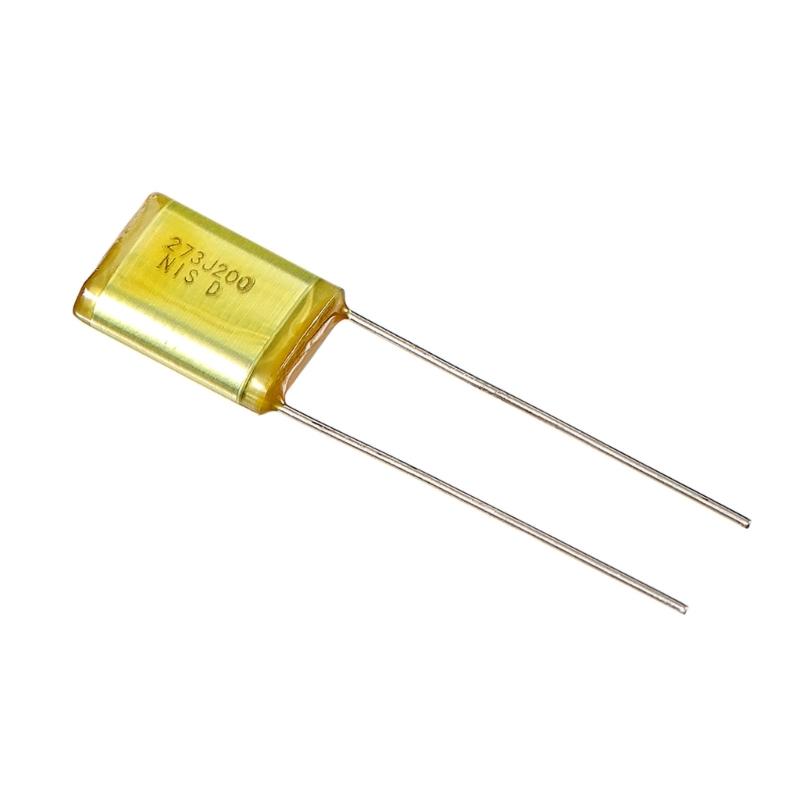 10Pcs Premium Electronic Capacitors 200V 273J with Two Metal Pins for Improved Guitar Sound and Circuit Integration