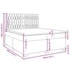 VidaXL Slatted Bed Base and Mattress Dark Grey 200x200cm Velvet 3291009