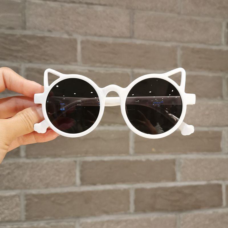 New Fashionable Children Sunglasses Cute Cat Eyeframe Boys and Girls Trendy Dressing Baby Outdoor Decoration Eyewear Uv400