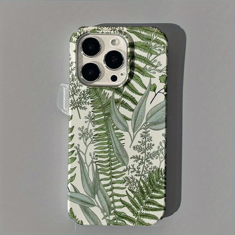 Plantenmode patroon telefoonhoes geschikt voor iPhone 17 16 15 14 13 12 11 Pro/Max/Plus valbestendig en schokbestendig