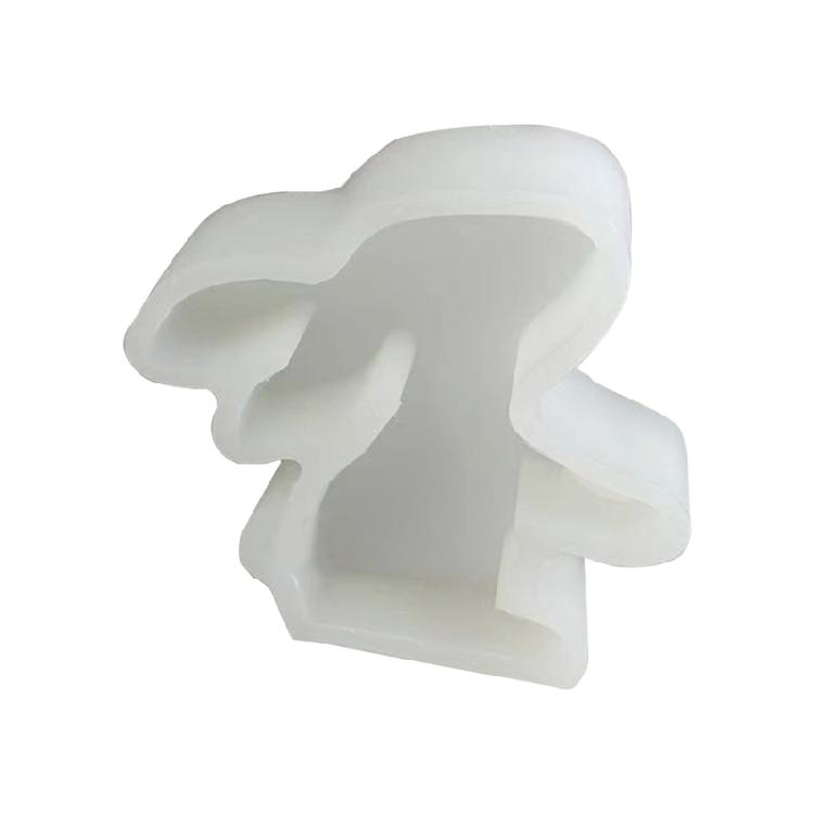 Silicone Hydroponic Flower Vase Mold 3D Easter Rabbit Decoration Molds for Home