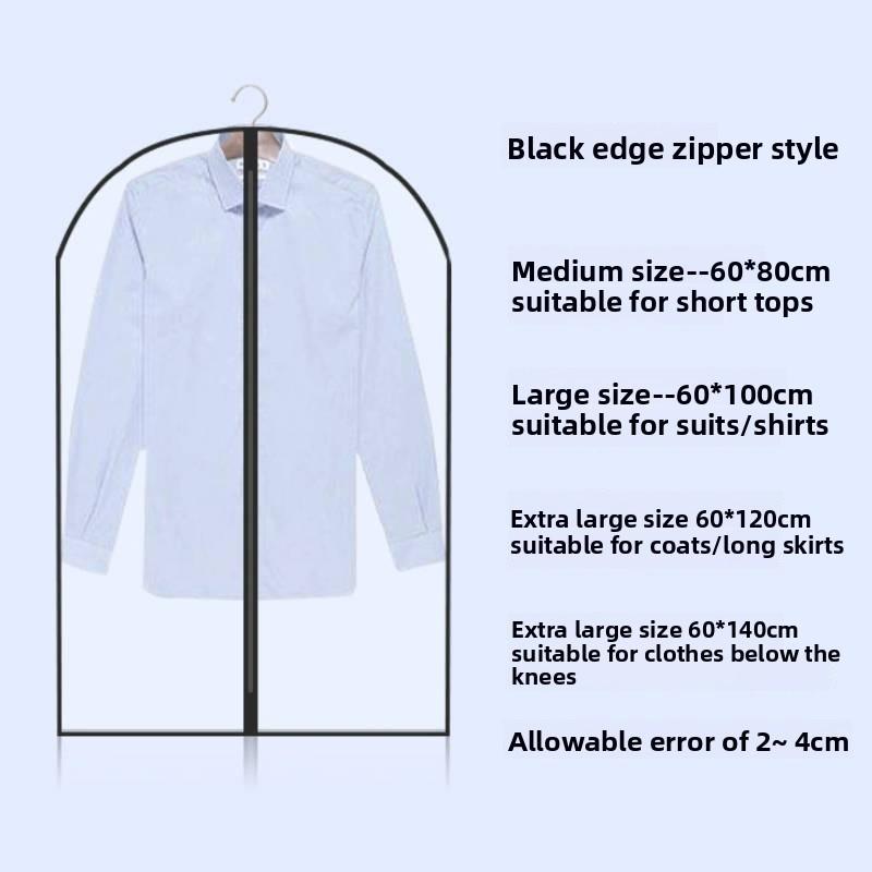 Dress Clear Garment Suit Clothes Coat Cover Protector Waterproof Travel Bag Zip