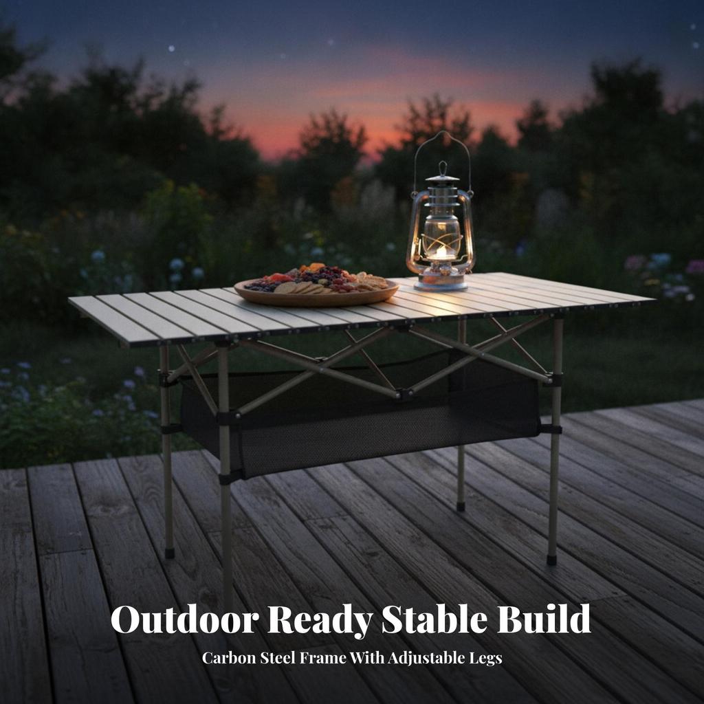 Folding Camping Table Outdoor Portable Versatile for Barbecues