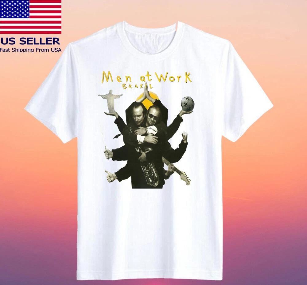 Men At Work Brazil Men s White Size S-5XL 3XL