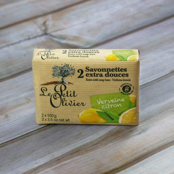 LE PETIT OLIVIER Verbena Lemon Extra Mild Soap Bars 100g
