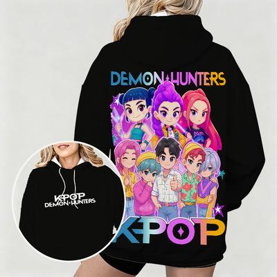 Kapuzenpullover Sweatshirts Damen Casual Hoodie Farbe Figur Print Rundhals Modischer Hoodie Top