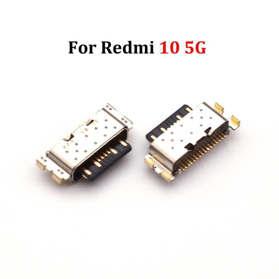 5pcs USB Charging Port Dock Plug Connector Socket Repair Parts For Xiaomi Redmi 5 6 7 8 9 10 Pro 5A 7A 9A 9T 10A 10C 4G 5G