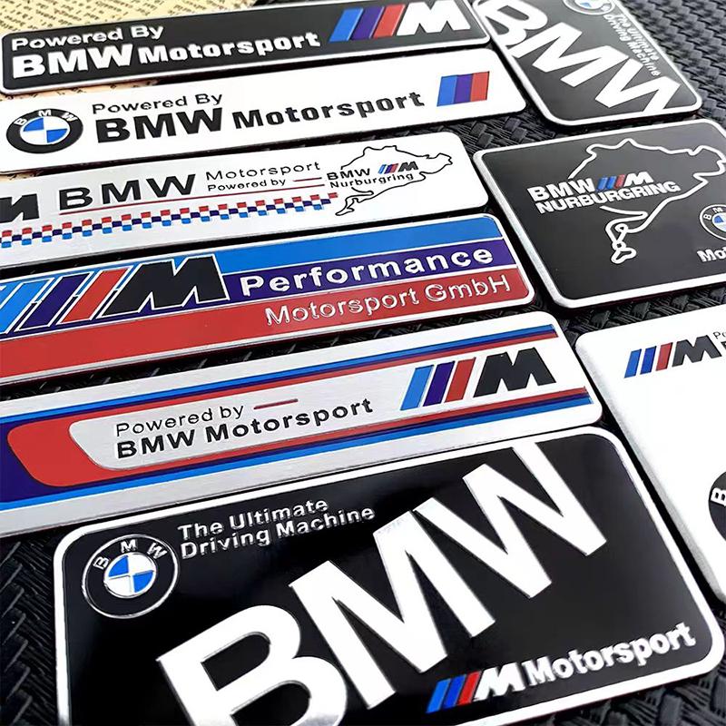 Sticker Emblemi Styling Auto Lega di Alluminio Parafango Auto Bagagliaio Stemmi Per BMW M E46 E90 E60 F30 F10 E39 E36 F20 G30 /Valvole Pneumatici Auto