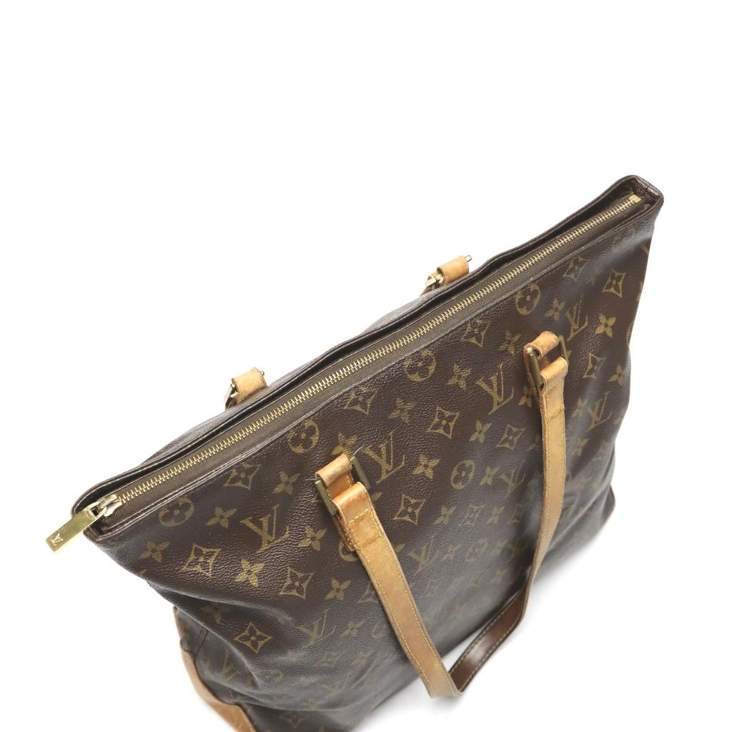 LOUIS VUITTON Monogram Cabas Mezzo Tote Bag Monogram canvas Brown Women M51151 Used