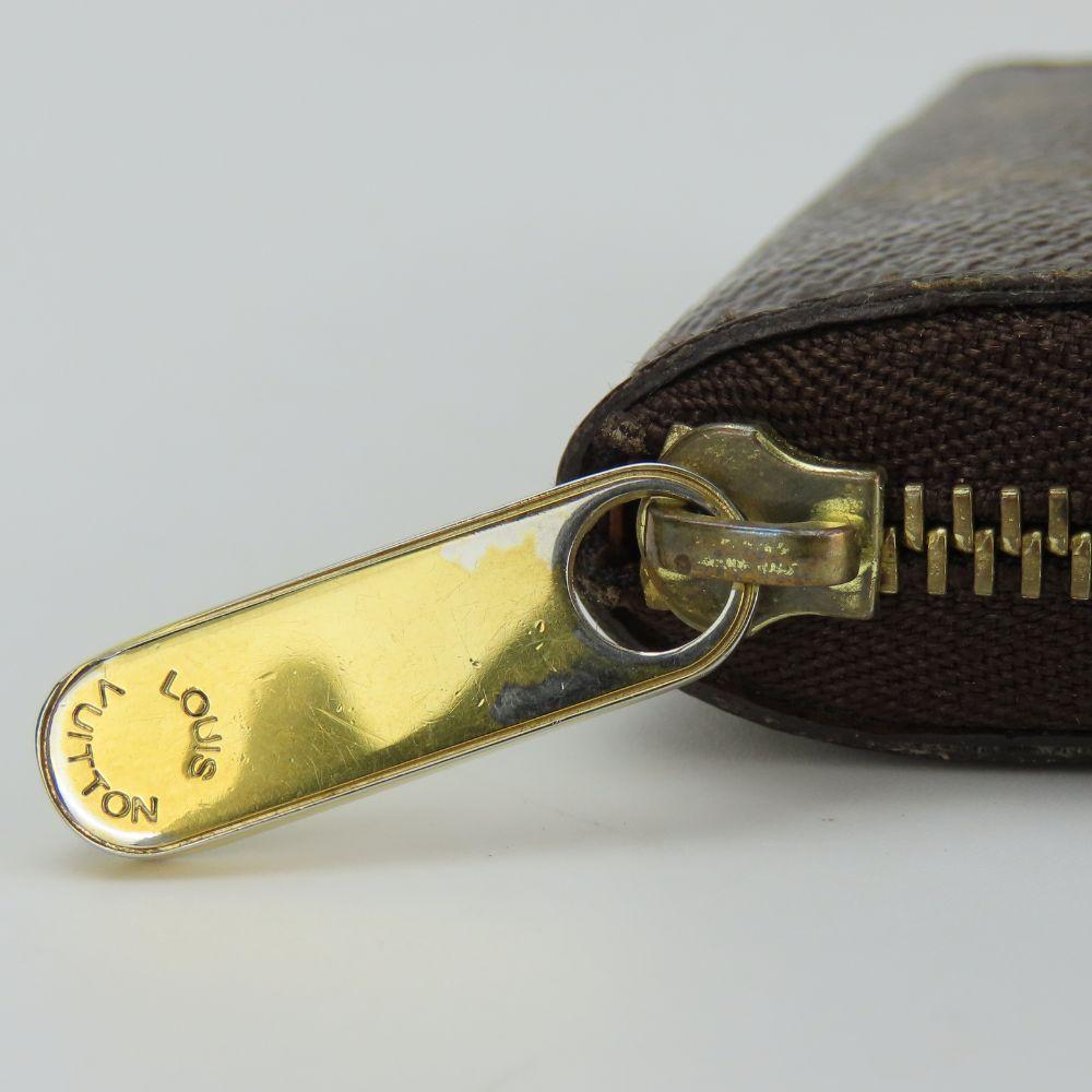 Gebrauchtes LOUIS VUITTON Münzetui Zippy Münzbörse M60067 Rundum-Reißverschluss Monogramm Braun Münzfach