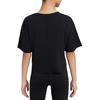 Nike Casual Simple Solid Color Breathable Short Sleeve T-Shirt Kids Tops Black FZ5602-010