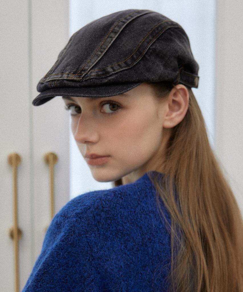 Tatiana Mark Denim Hunting Cap Ht8159 2 Colors