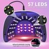 Smart Wireless UV Nail Lamp: 57 LED High-Power Fast-Drying Gel Dryer