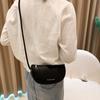 PU Solid Color Single Shoulder Women's Bag  Fashionable Mini Underarm Bag  Simple Crossbody Bag