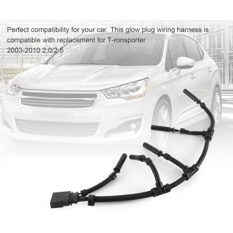 Glow Plug Bridge Wiring Harness 070971277B 299220 for 2.0 2.5 2003-2010 Glow Plug Connector Replacement