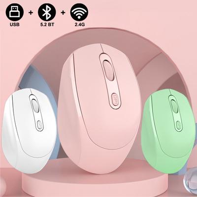 Bluetooth-kompatibel Drahtlose Maus 2,4G Optische Mäuse mit USB RGB 1600DPI Maus für Computer Laptop PC Stumm Mause