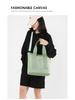16-oz Japanese-Korean Style Women's Canvas Tote: Single Shoulder, Crossbody, Large Capacity Handbag