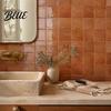 Retro Style Adhesive Wall Panels Square Checkered Tiles Stickers Self PET Panels Kitchen Backsplash Peel And Stick Easy Waterproof Oil-proof Decals