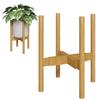 Bamworld Adjustable Planter Stand, Bamboo Indoor Plant Stand, 25cm-35cm Wide, Plant Pot Stand, Pot Stand, Planter Rack, Stylish Plant Pot Stand