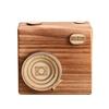 Holz-Kamera-Aufbewahrungsbox Rustikaler Retro-Kamera-Form-Behälter mit Schiebdeckel DIY Handgemachtes Kamera-Modell Spielzeug Dekoration