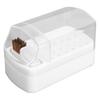30 Holes Nail Drill Bit Holder Stand with Cleaning Brush Dust Proof Storage Container Box Case for Home Salon