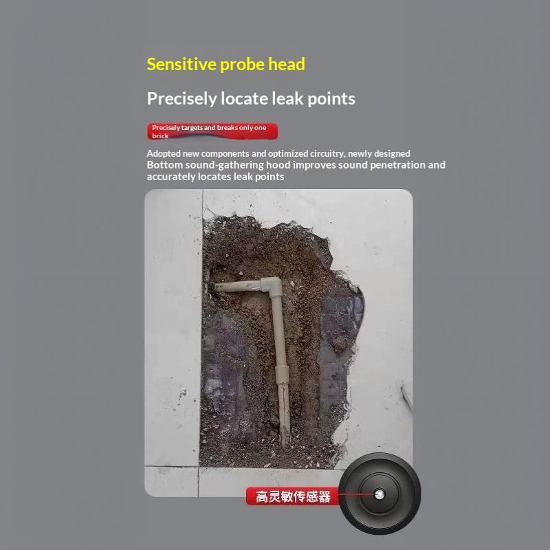Water Leak Detector Multi-Functional Sound Detector For Pipe Water Leak Suitable For Leak Detection Of Various Construction Pipe