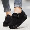 Eleganti Scarpe Casual da Donna in Macramè con Zeppa alla Moda Scarpe con Plateau Vera Pelle Scarpe da Mamma Mocassini da Passeggio