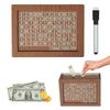 Retro Wooden US Dollar Piggy Bank