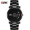 OPK Brand Steel Band Digital Display Men's Quartz Watch Literal