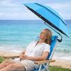 360° Justerbar Justerbar Skyggeparasol Solbeskyttelse UV-beskyttelse Strandparasol Stor Størrelse med Klemme