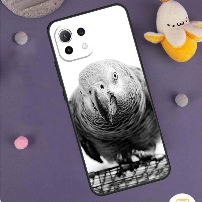 African Grey Parrot Case For Xiaomi 15 14 Ultra 13T 14T 15T 17 Pro Max POCO F8 Ultra X5 X6 X7 F5 F6 F7 Pro Cover