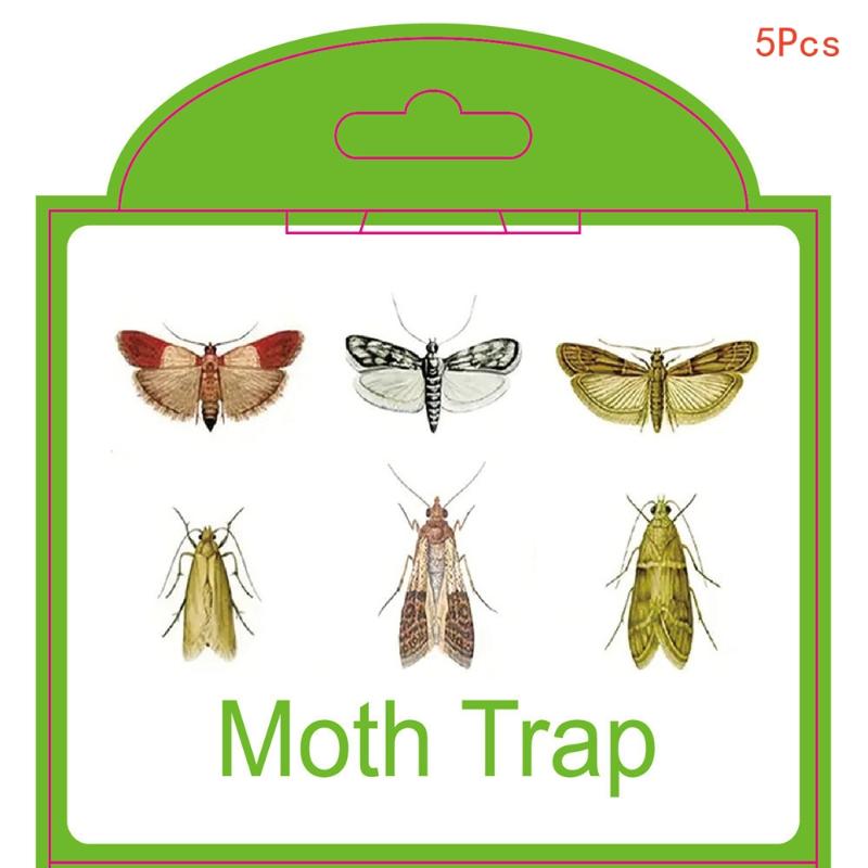 2/5/10Pcs Moths Traps Pantry Clothes Kitchen Food Home Garden Pest Control Moth Traps Pheromone Moths Sticker Moths Trap