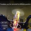 LED Airplane Bike Light - Colorful Rotating Bicycle Safety Warning Lamp for Night Riding - Cool Cycling Accessories