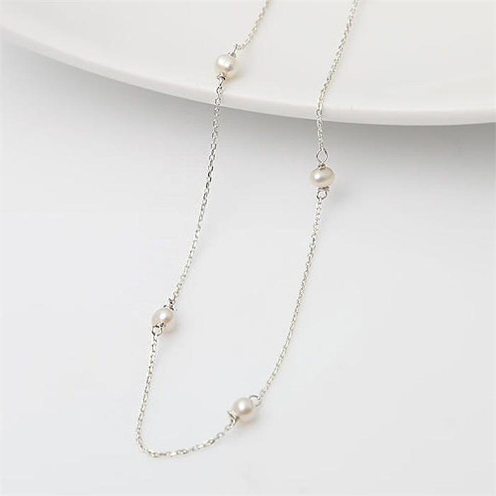 [Onoma] Onm 92.5 Silver Basic Freshwater Pearl Necklace (Choose 1 of 2) (9594297)