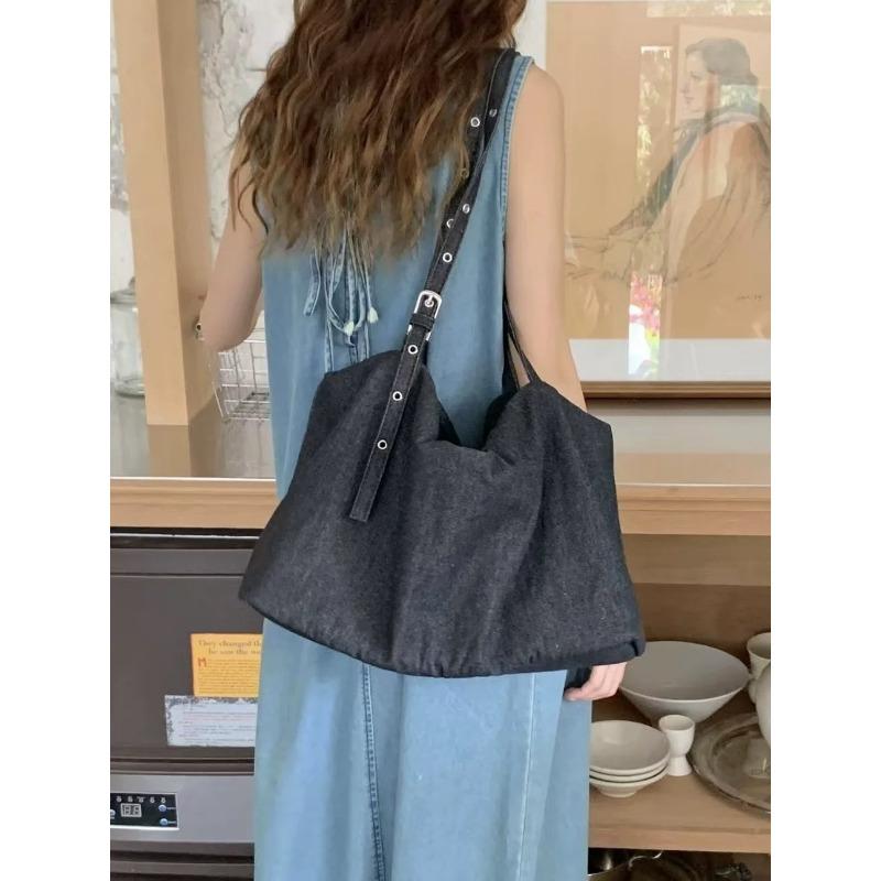 

Модная сумка-тоут женская большой вместимости, универсальная сумка-кроссбоди для поездок на работу чёрный