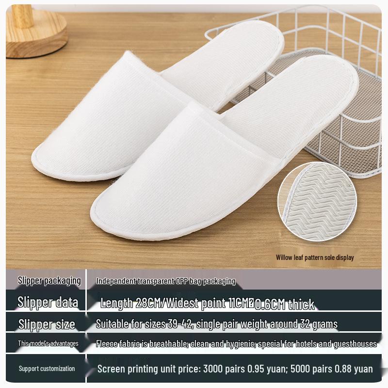 Star Hotel Disposable Non-Slip Slippers for Home & Hospitality Use