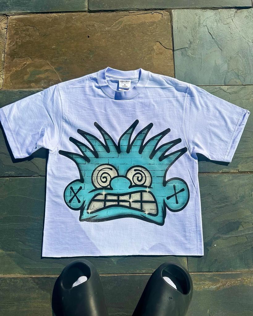 Chic American Anime Cartoon Street Hiphop Cotton Unisexs Summer Fashion Loose Graphic T Shirts Streetwear Harajuku Unisex Tops